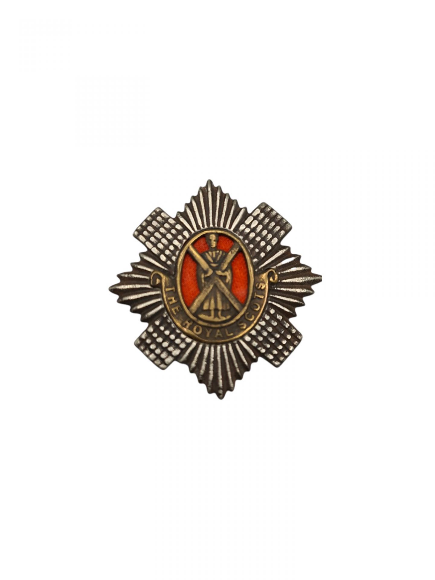 British ww2 royal scots cap badge emblem