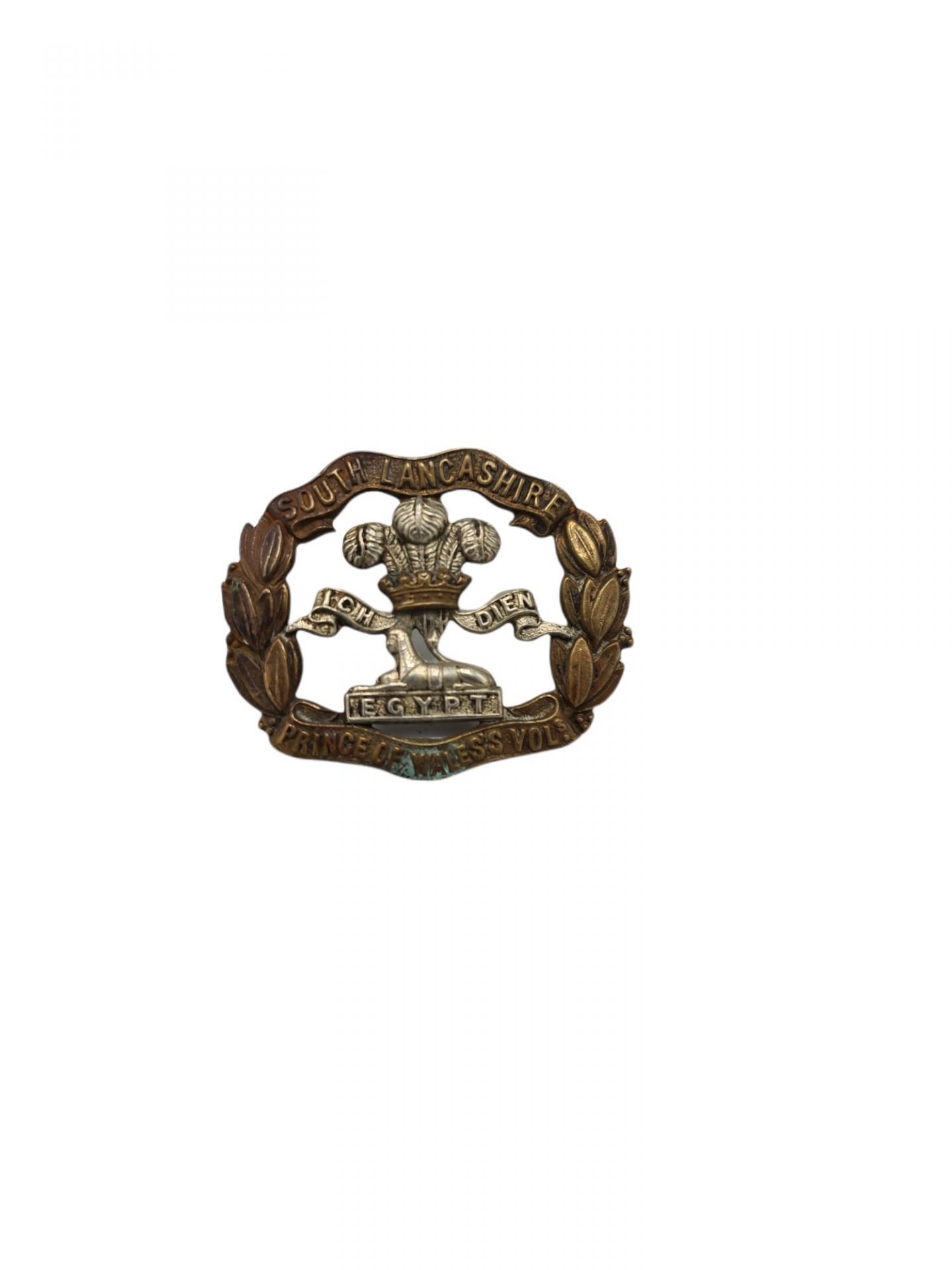 British ww2 south lancashire cap badge emblem