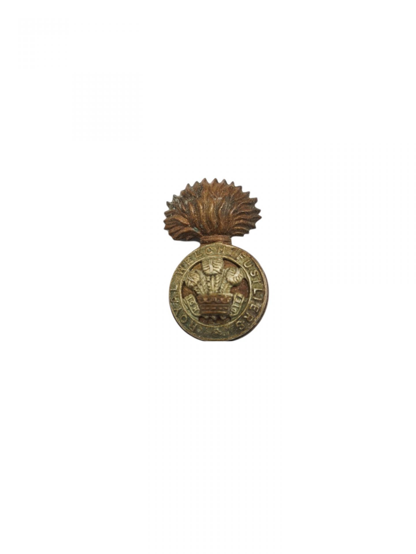 British ww2 royal welch fusiliers cap badge