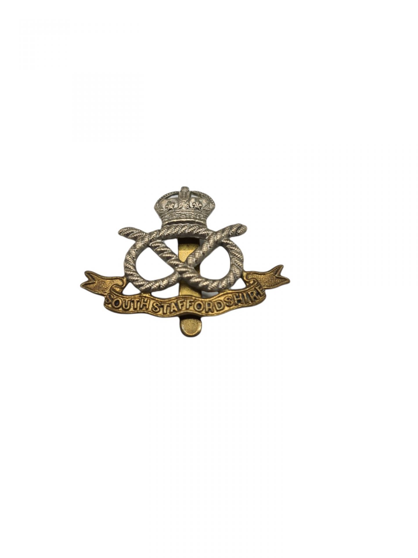 Britsh ww2 south staffordshire cap badge emblem