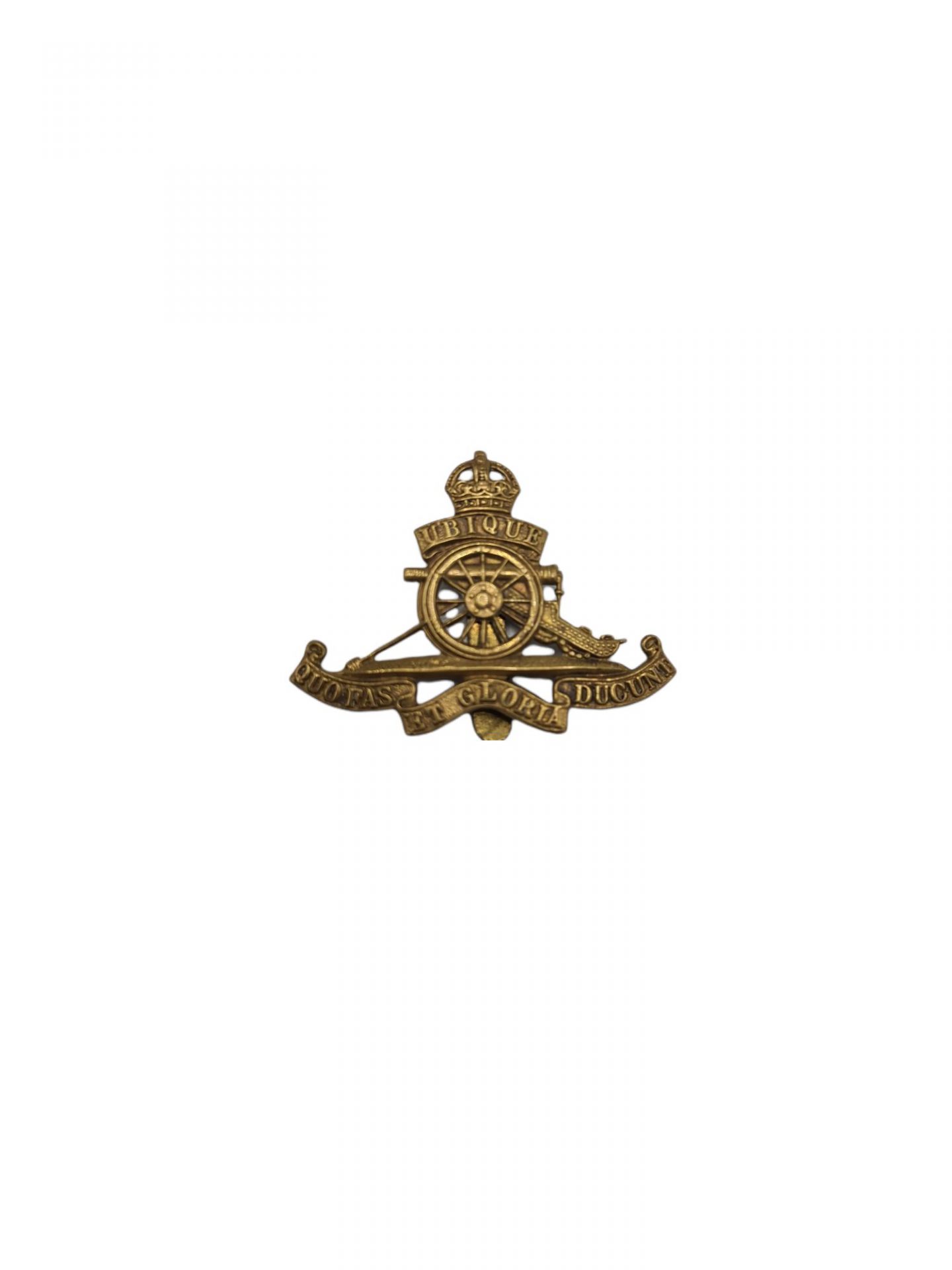British ww2 royal artillery  cap badge emblem