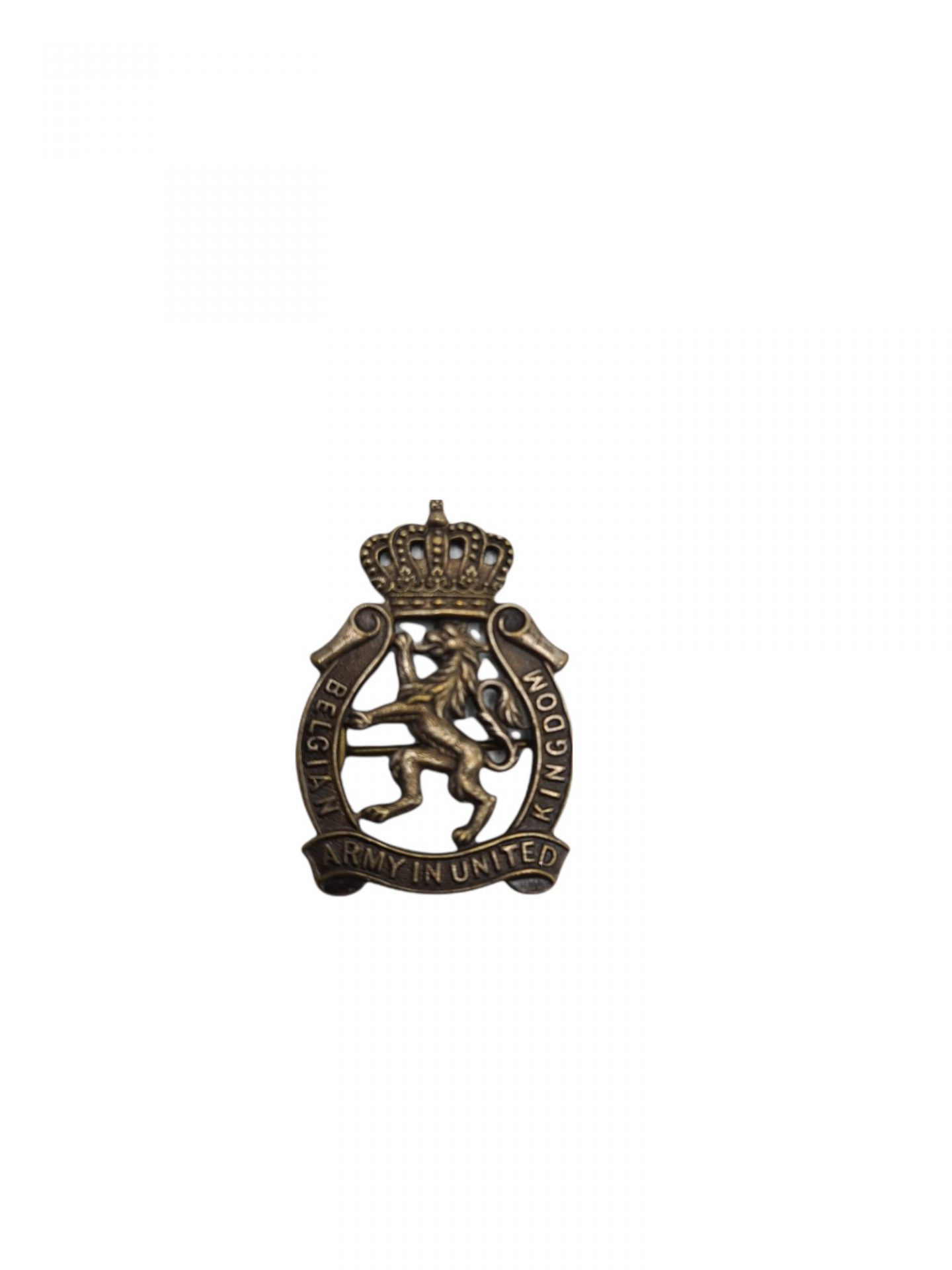Belgium ww2 army in exile Belgium army in united kingdom cap badge