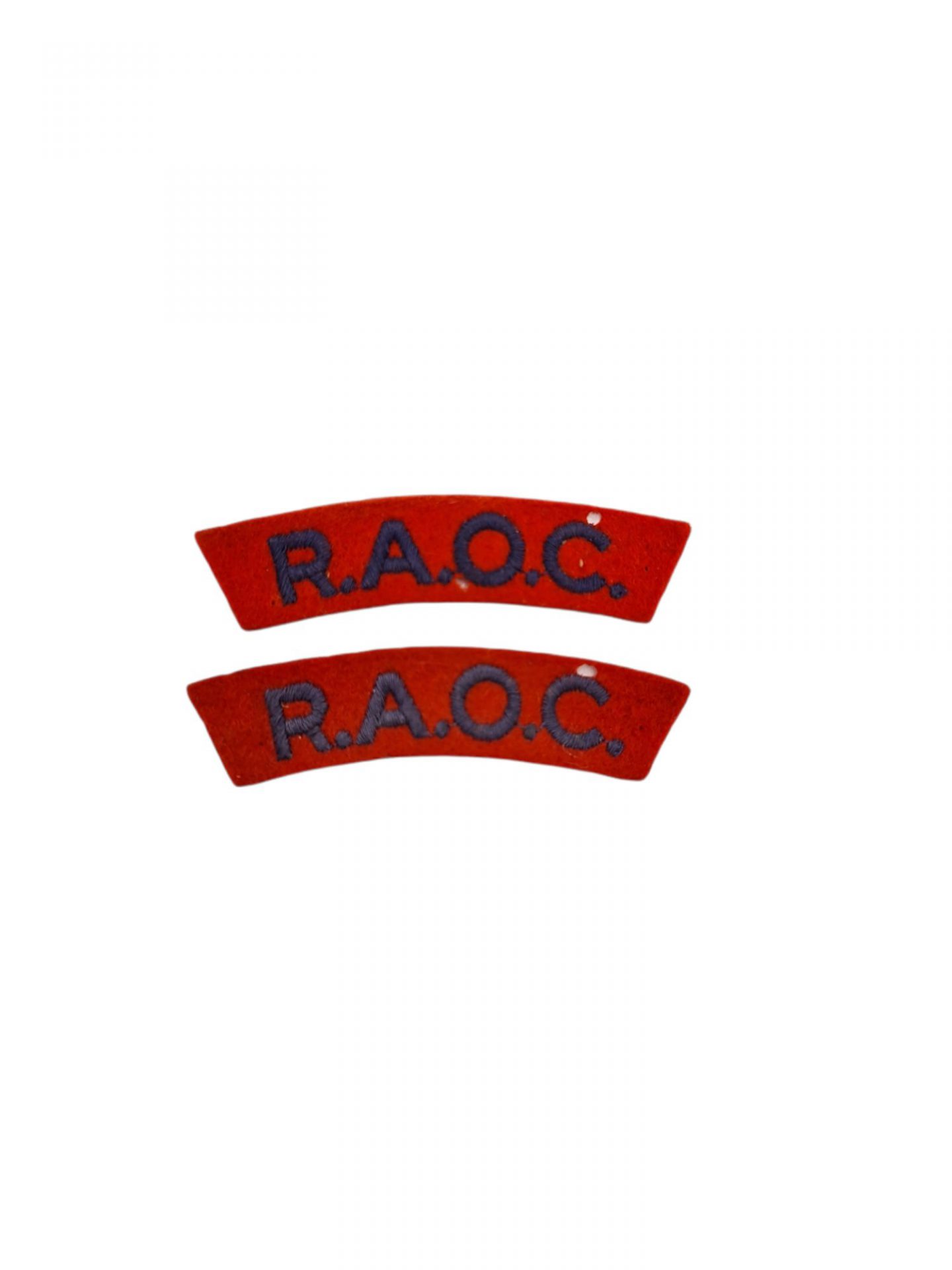 British ww2 raoc emblem set