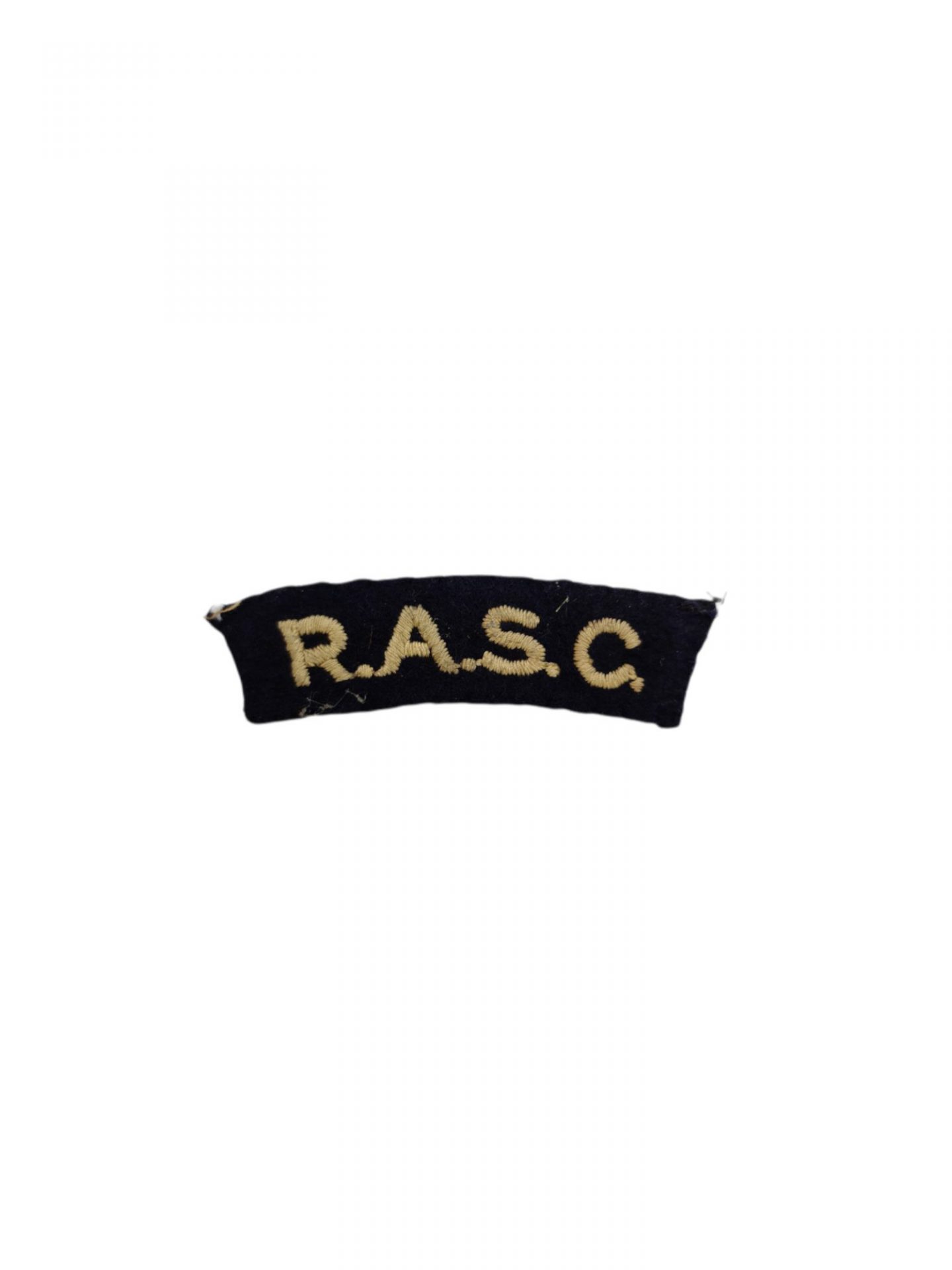 British ww2 RASC Royal Army Service Corps shoulder title