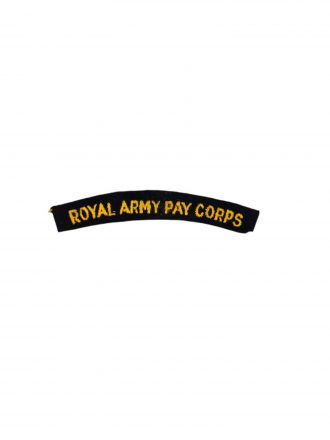 British ww2 royal army pay corps shoulder title emblem