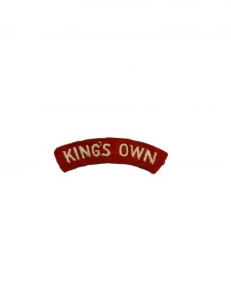 British ww2 king's own shoulder title emblem
