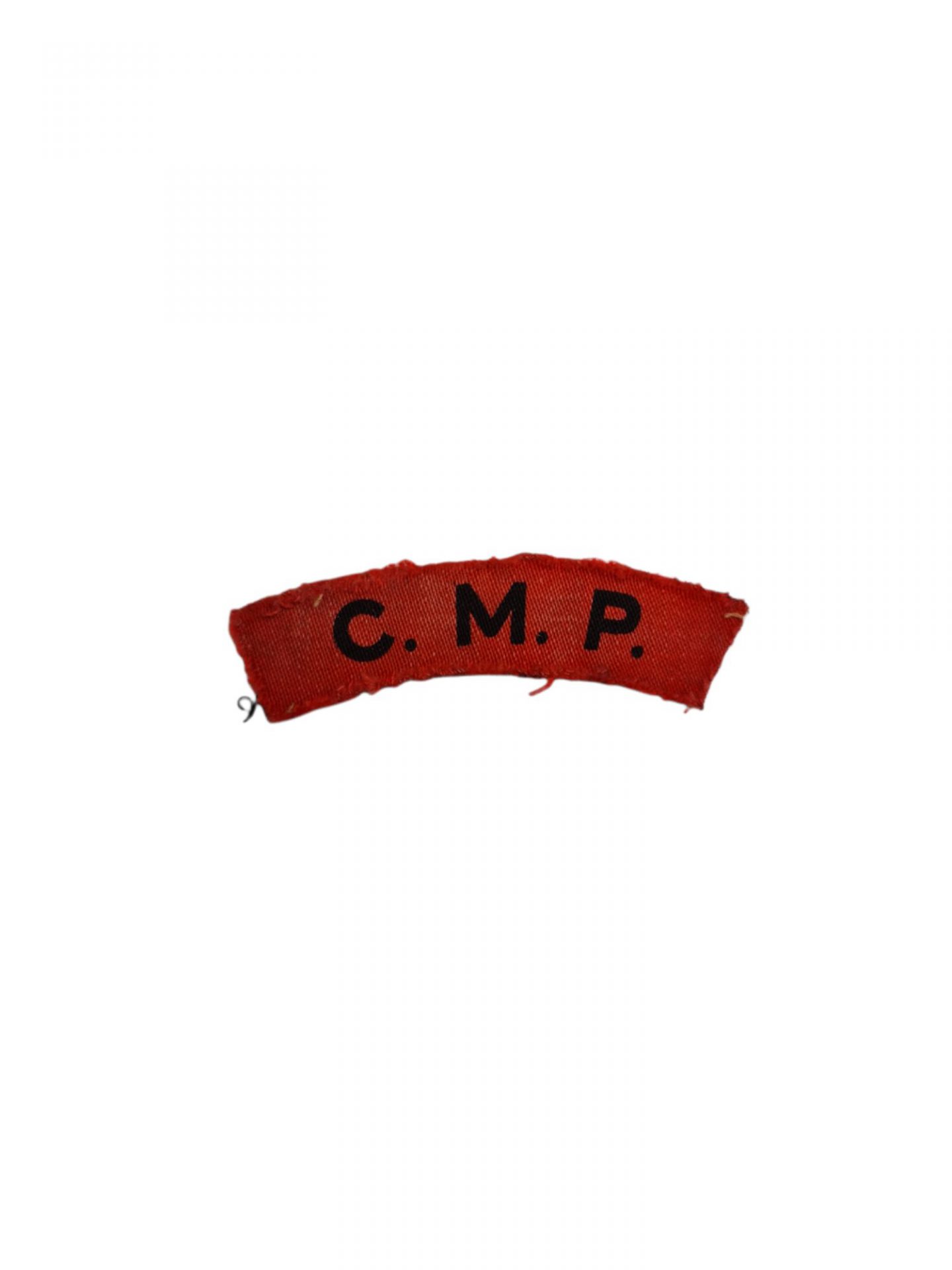British ww2 CMP Corps Military Police shoulder title