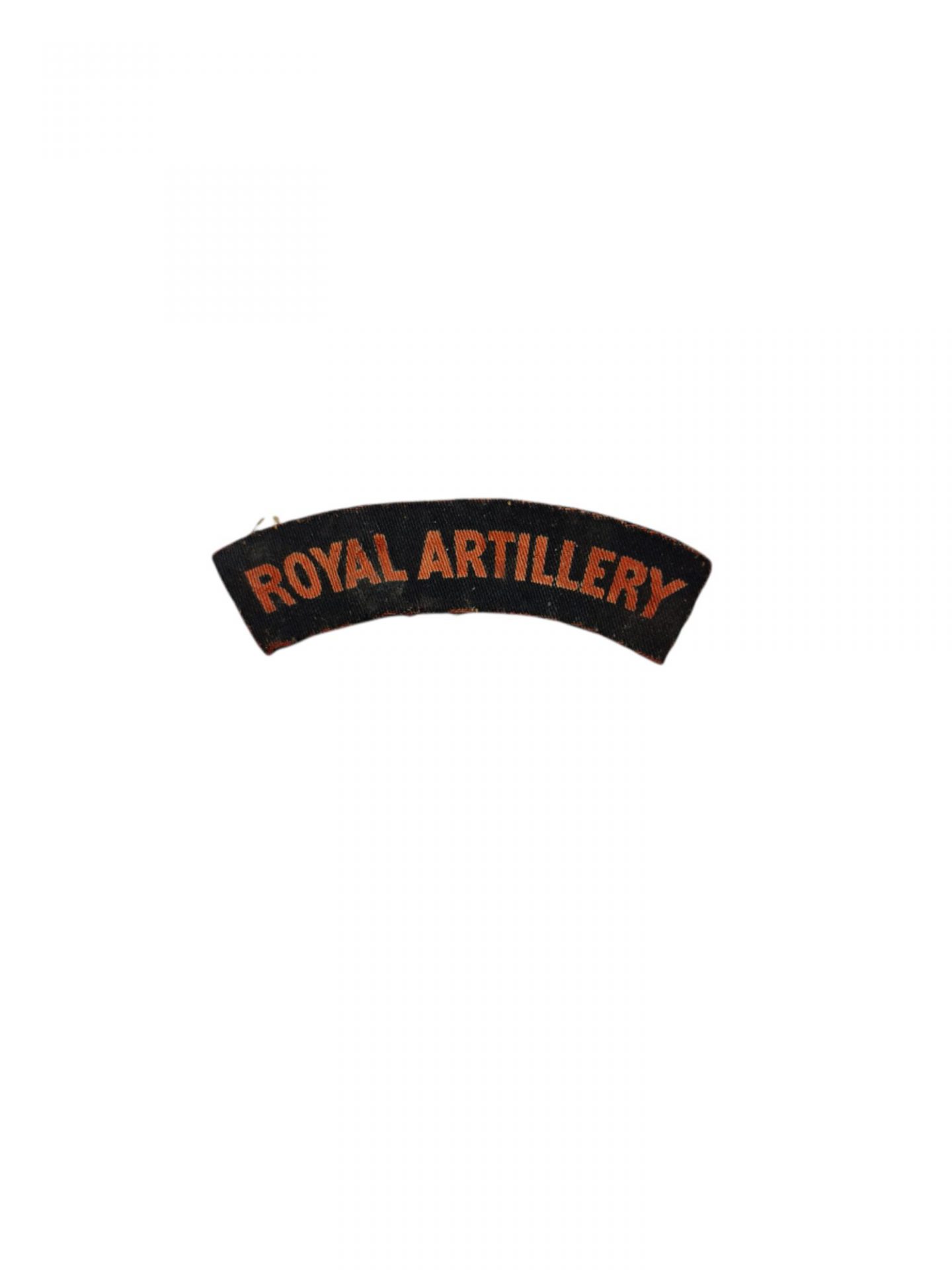 British ww2 royal artillery printed shoulder title emblem