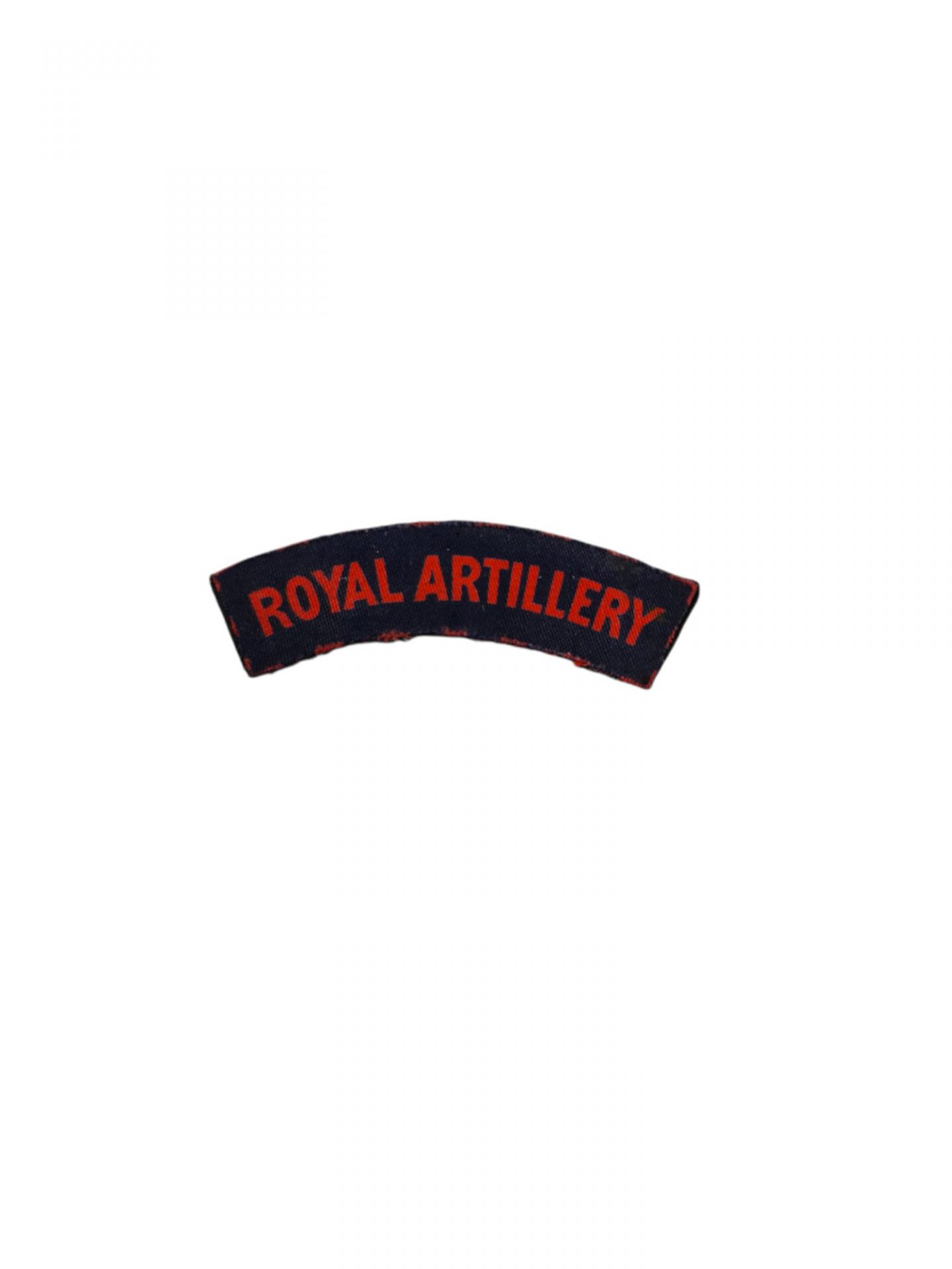 British ww2 royal artillery printed shoulder title emblem