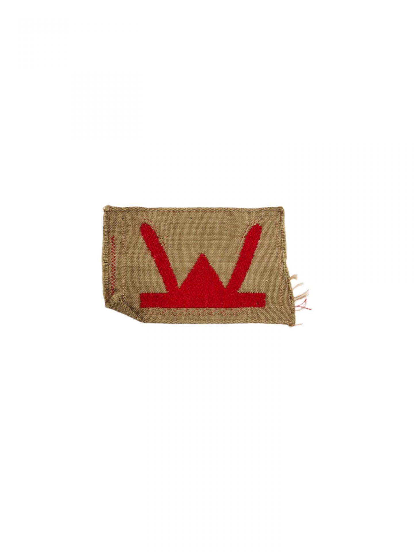 British ww2 53rd Welsh division patch Dutch made Brabantse weef
