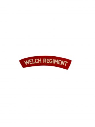 British ww2 Welch regiment shoulder title emblem