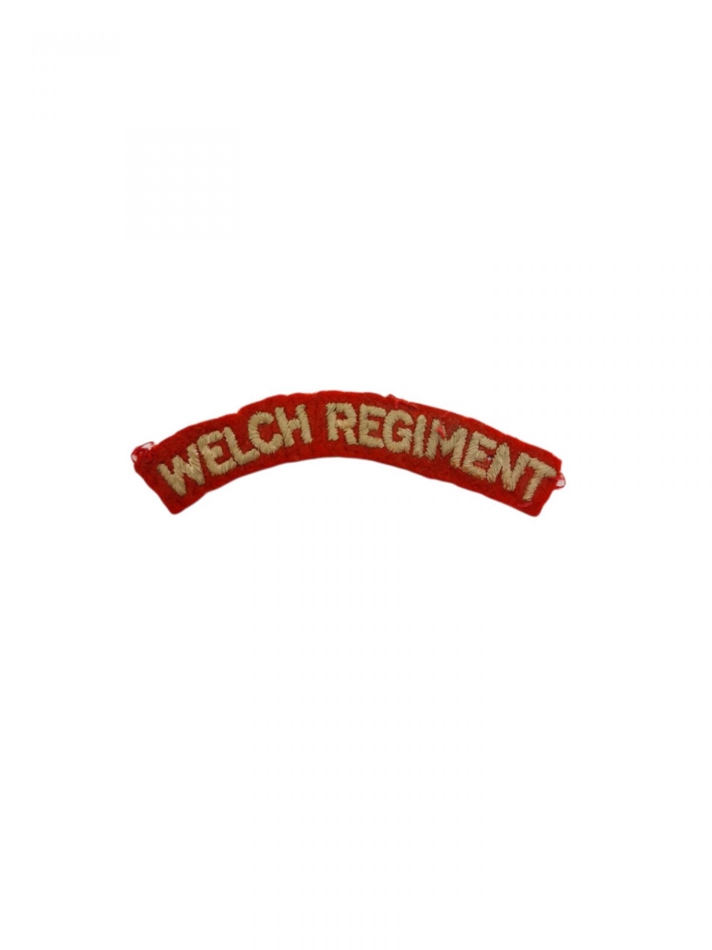 British ww2 Welch regiment shoulder title emblem