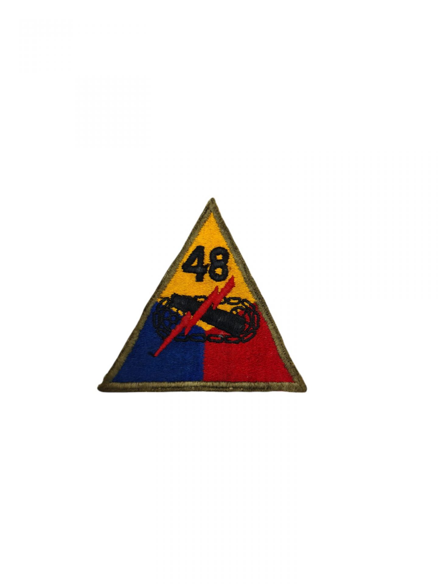 US ww2 48th armoured division patch emblem.