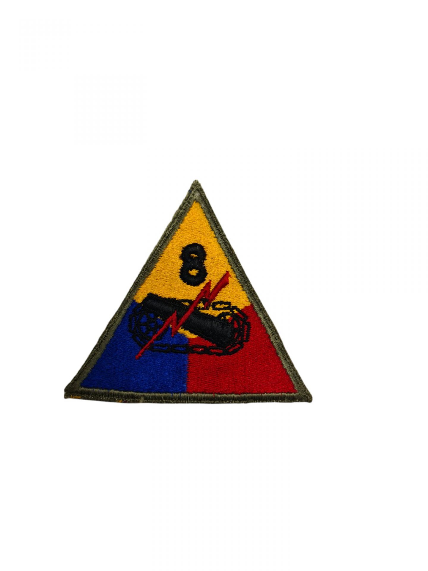 US ww2 8th armoured division patch emblem.