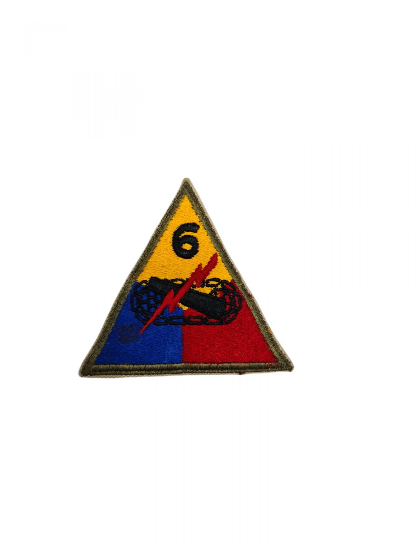 US ww2 6th armoured division patch emblem