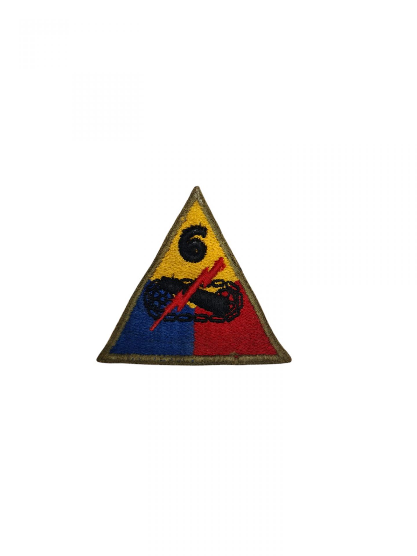 US ww2 6th armoured division patch emblem