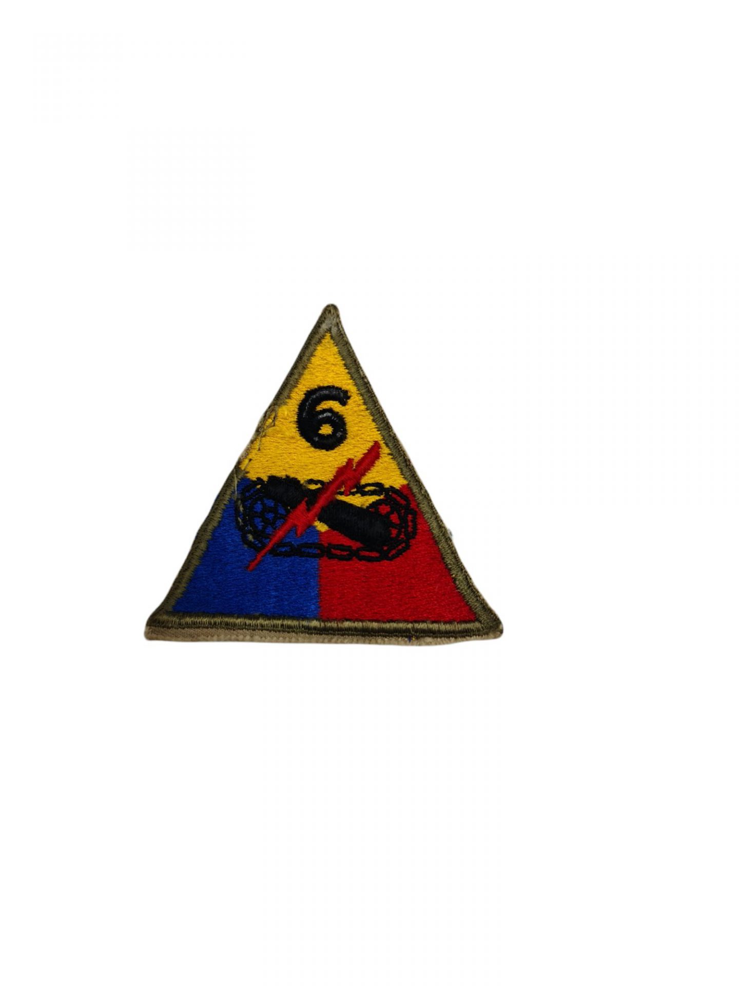 US ww2 6th armoured division patch emblem
