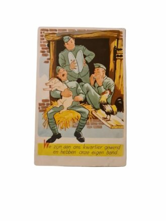 Mobilisatie ansichtkaart Naaldwijk Krimpen ad Ijssel april 1940  staf 2RVA