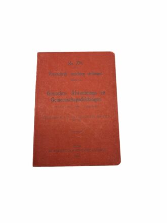 voorschrift  No. 77e gevechts, afwachtings en gemeenschapsdekkingen VIS
