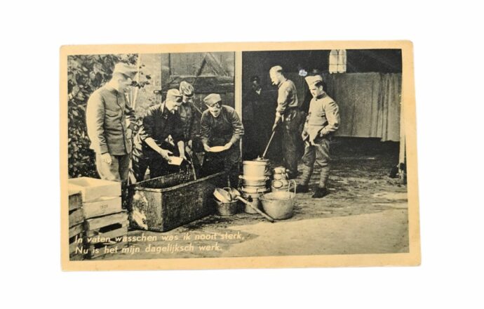 Mobilisatie ansichtkaart 9e depot bataljon Leeuwarden Schonebeek 1939