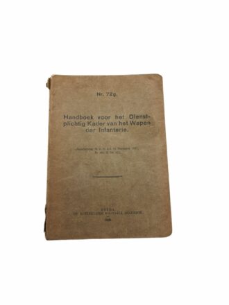 Voorschrift no.79 g Handboek voor het dienstplichtig kader van het wapen der infanterie 1938