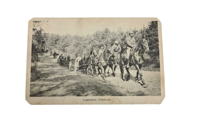 Mobilisatie ansichtkaart 1e regiment veldartillerie Oldebroek 1931