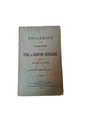 Reglement exercitiën veld en rijdende artillerie scholen te paard sectieschool 1882