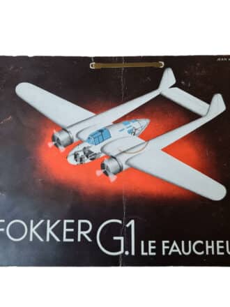 Brochure Fokker G1 tentoonstelling Parijs