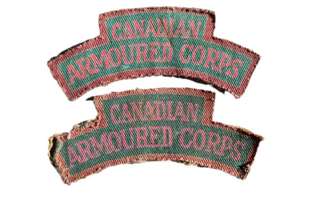 Canadian ww2 Canadian armoured corps emblem set