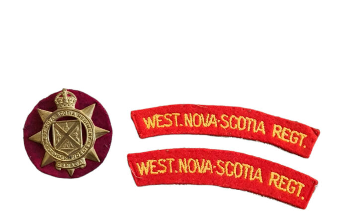 Canadian ww2 West nova scotia regiment emblem set