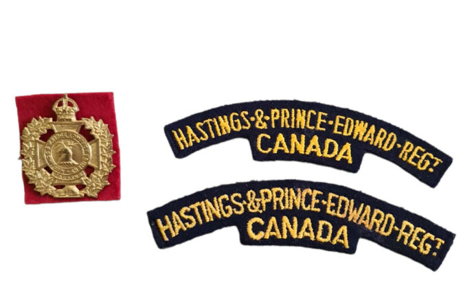 Canadian ww2 hastings & prince edward regiment emblem set