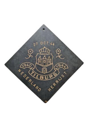 Bevrijdingsbordje Nederland herrijst Tilburg 1944