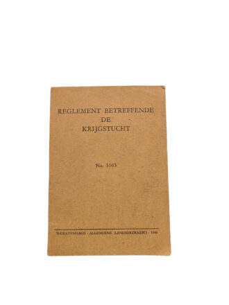 Reglement betreffende de krijgstucht knil 1946