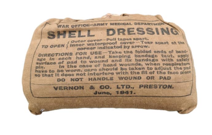 British ww2 large shell dressing 1941
