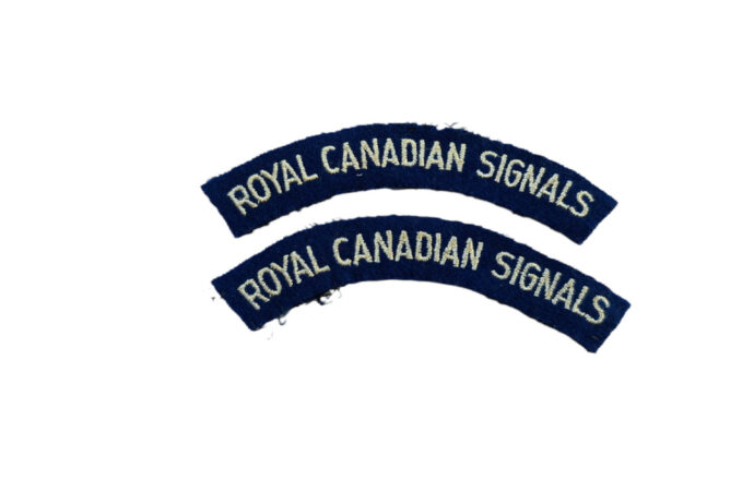 Canadian ww2 Royal Canadian signals emblem set