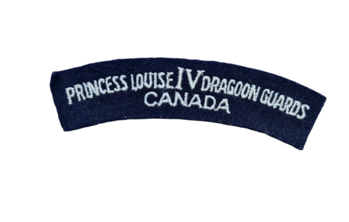 canadian ww2 princess louise 4 dragoon guards shoulder flash emblem