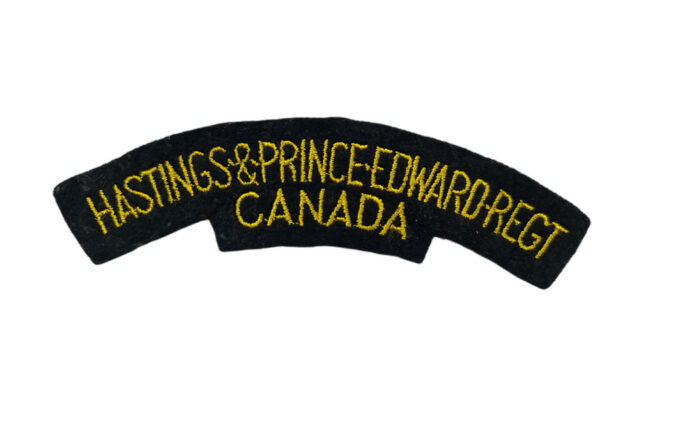 canadian ww2 hastings & prince edwards shoulder flash emblem