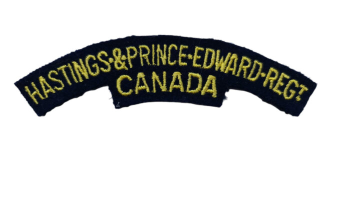 canadian ww2 hastings & prince edwards shoulder flash emblem