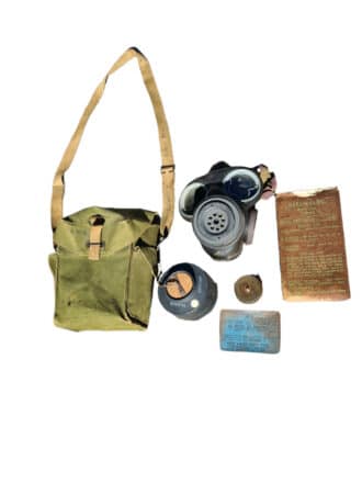 British ww2 lightweight gasmask mk2 named