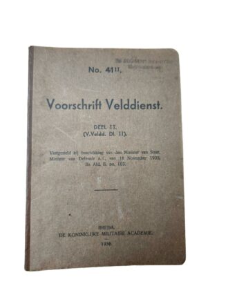 Voorschrift veldienst 11e regiment infanterie